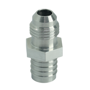 Stub nipple 14mm aluminium for welding